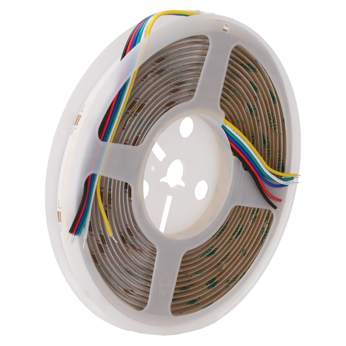 Tira LED COB 20W/M IP20 RGB/Blanco Frío Rollo 5M Iluminación Lineal Uniforme Alta Densidad 2 Tira LED COB 20W/M IP20 RGB/Blanco Frío Rollo 5M Iluminación Lineal Uniforme Alta Densidad 2