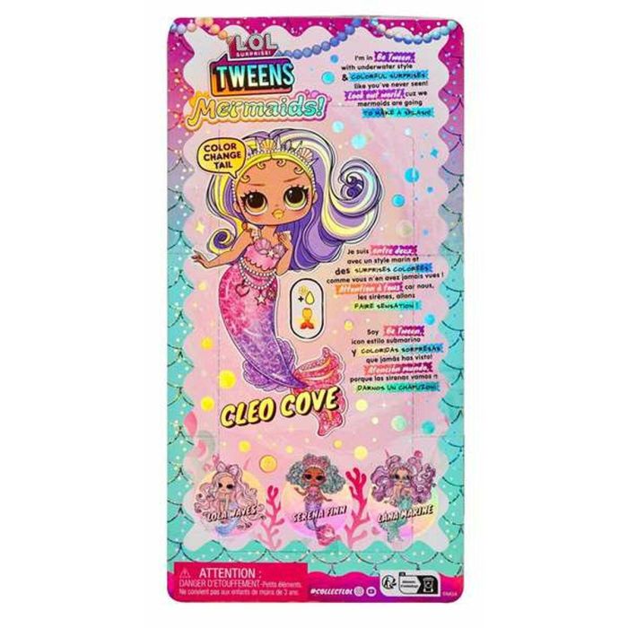 Muñeca l.o.l. surprise tween sirena - cleo cove. su cola cambia de color 25,4x12,7x6,35 cm 7 Muñeca l.o.l. surprise tween sirena - cleo cove. su cola cambia de color 25,4x12,7x6,35 cm 7