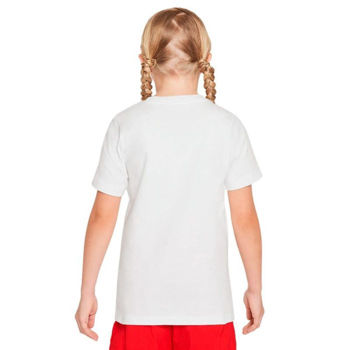 Camiseta de Manga Corta Infantil Nike Sportswear Big Blanco M 1
