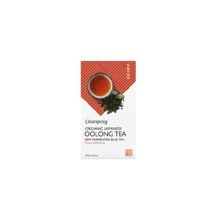 Clearspring Té Oolong Infusión Bio 20 Bolsitas - Ligeramente Fermentado, Ideal Después de Comidas
