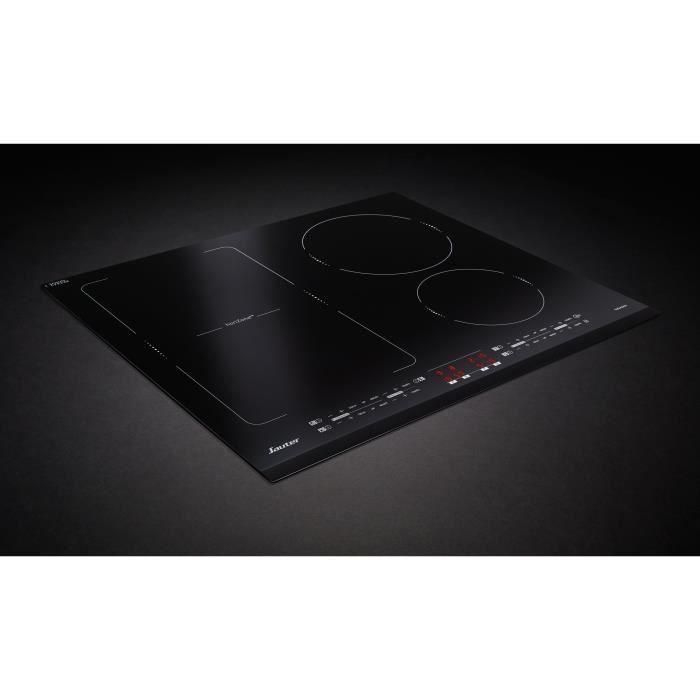 SAUTER SPI4664B Placa de inducción - 4 quemadores - 7200W - L60 x D51cm - Revestimiento de vidrio - Negro 3 SAUTER SPI4664B Placa de inducción - 4 quemadores - 7200W - L60 x D51cm - Revestimiento de vidrio - Negro 3