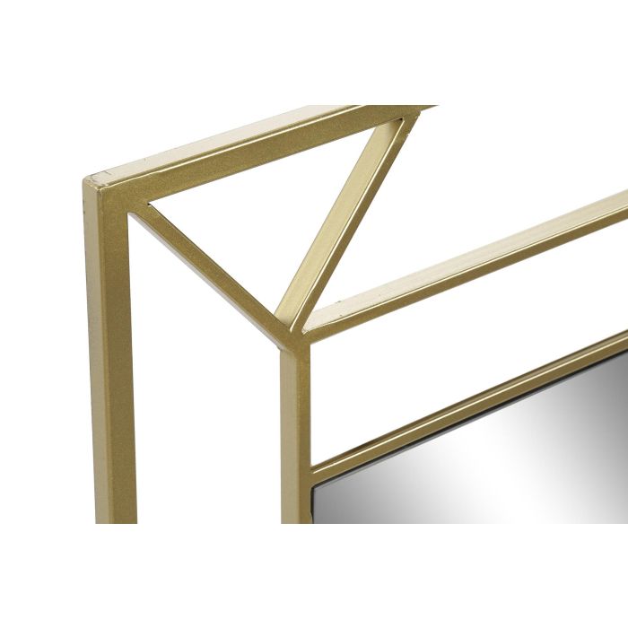DKD Home Decor Espejo Chic Dorado de Metal y MDF 80x60 cm con 1.5 cm de Profundidad 1