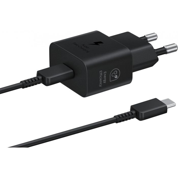 Samsung EP-2510XBEGEU Adaptador de Corriente 25W Super Fast Charging USB Tipo C 1 Puerto para Smartphone Negro 8 Samsung EP-2510XBEGEU Adaptador de Corriente 25W Super Fast Charging USB Tipo C 1 Puerto para Smartphone Negro 8
