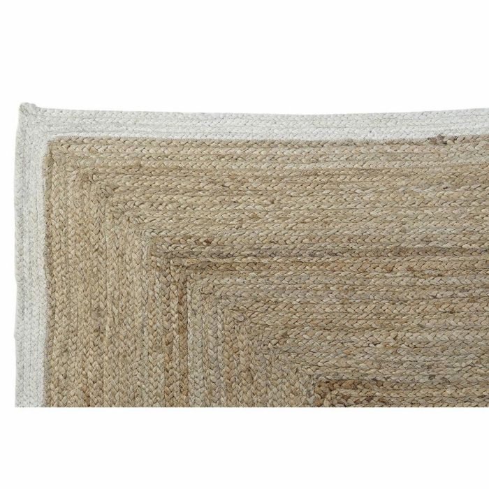 Alfombra DKD Home Decor Blanco Marrón claro Scandi 200 x 290 x 1 cm 2 Alfombra DKD Home Decor Blanco Marrón claro Scandi 200 x 290 x 1 cm 2