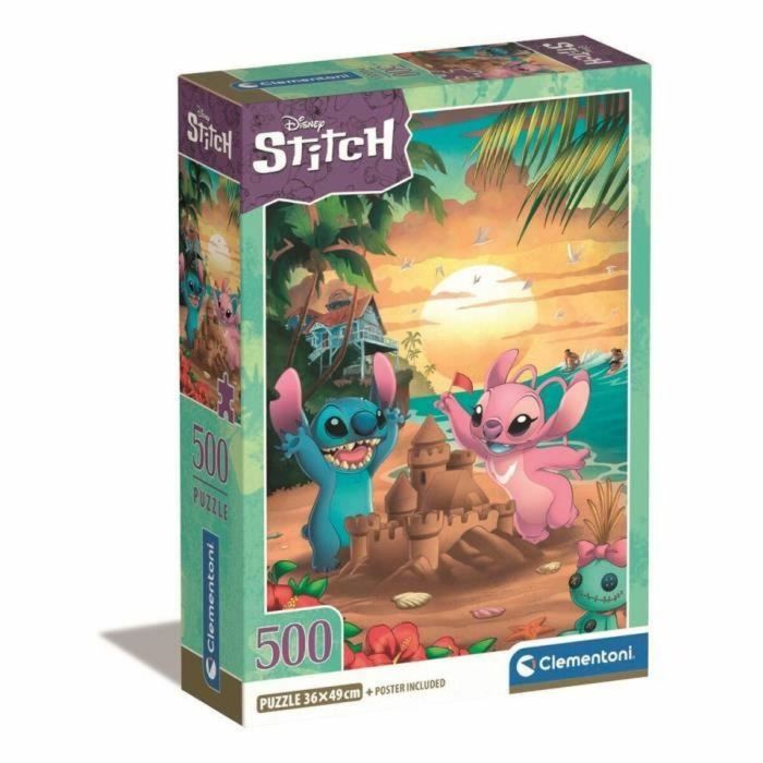 Clementoni CLE1728305800888 Puzzle Compacto de 500 Piezas - Personaje Puntada Clementoni CLE1728305800888 Puzzle Compacto de 500 Piezas - Personaje Puntada