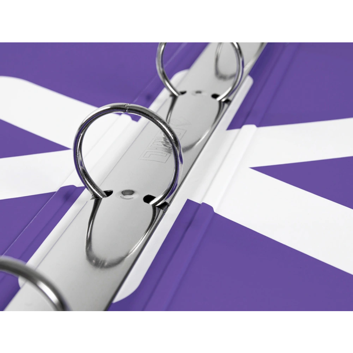 Antartik Carpeta con recambio a4 cuadro 5mm forrada 4 anillas 25mm redondas color lavanda 100 hojas 100g 5