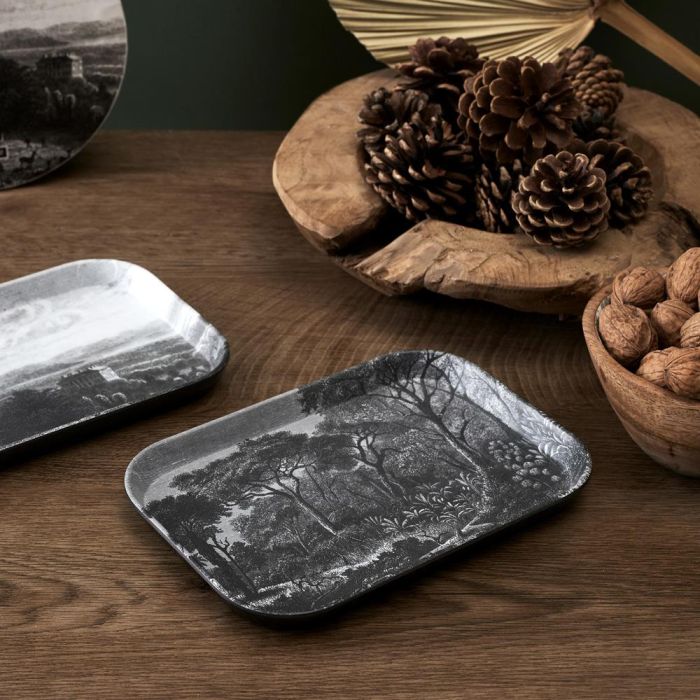 Home Deco Factory Bandeja 21x15 cm para Café y Pastas con Diseño Moderno 5