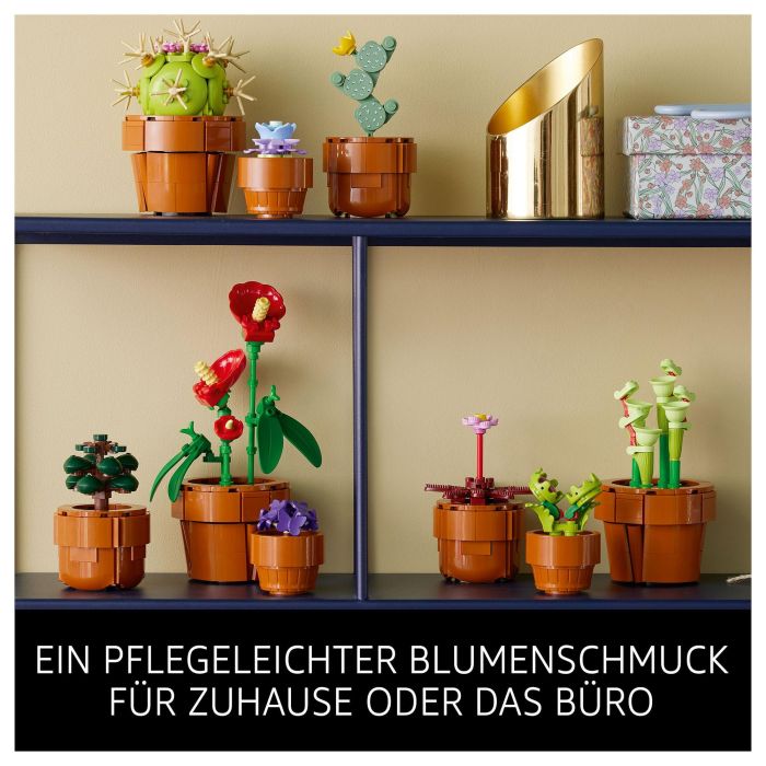LEGO Icons 10329 Plantas Diminutas Set de Construcción Ornamental para Adultos 48