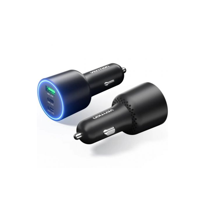 Cargador de Coche Vention FFPB0/ 2xUSB-Tipo C/ 1xUSB/ 165W 0 Cargador de Coche Vention FFPB0/ 2xUSB-Tipo C/ 1xUSB/ 165W 0