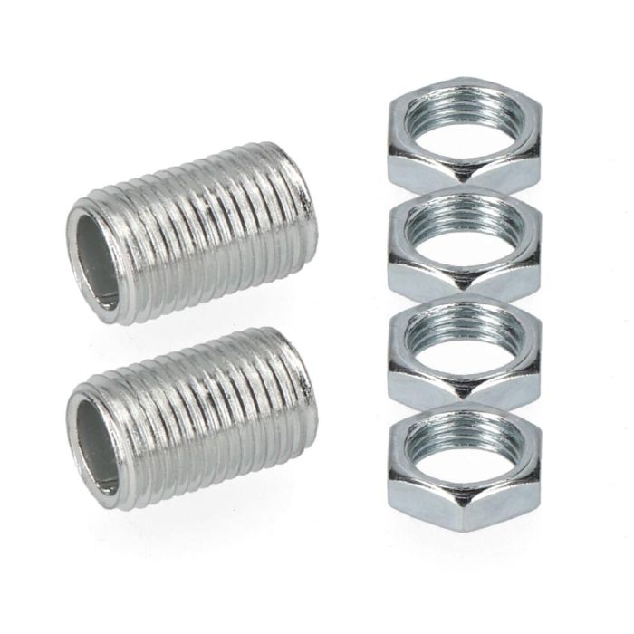Edm Rosca y tuerca 15 mm con tuerca métrica 10/100, acero, metal 0 Edm Rosca y tuerca 15 mm con tuerca métrica 10/100, acero, metal 0