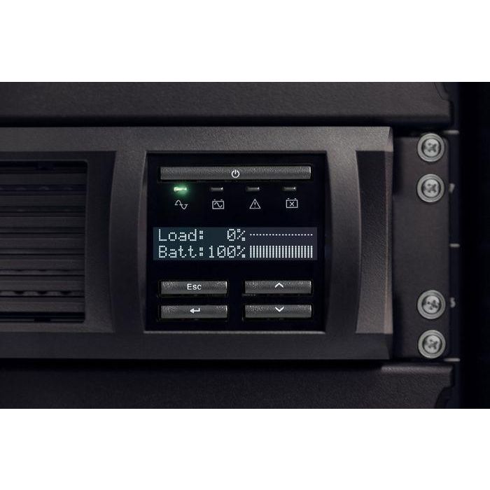 APC SMT1500RMI2UC Sistema de Alimentación Ininterrumpida (UPS) Línea Interactiva 1,5 kVA 1000 W 4 Salidas AC Montaje en Rack 2U Negro APC SMT1500RMI2UC Sistema de Alimentación Ininterrumpida (UPS) Línea Interactiva 1,5 kVA 1000 W 4 Salidas AC Montaje en Rack 2U Negro