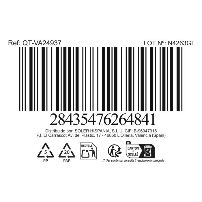 Quttin Fiambrera Cuadrada con Tapa, 750 cc, 16.5 x 16.5 x 6.9 cm (6 Unidades) 7