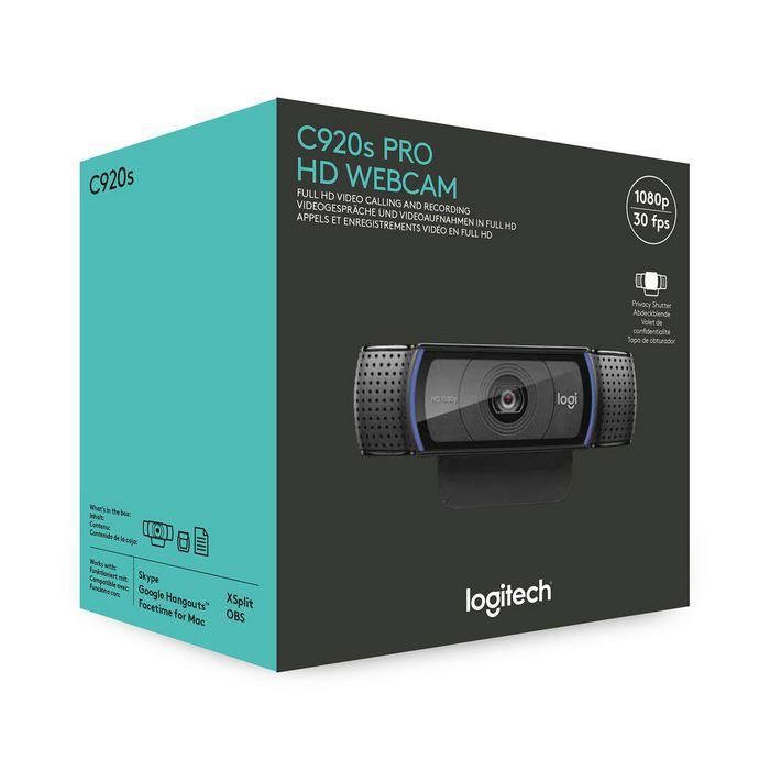 Webcam Logitech C920S Pro 1080P 30Fps 6 Webcam Logitech C920S Pro 1080P 30Fps 6