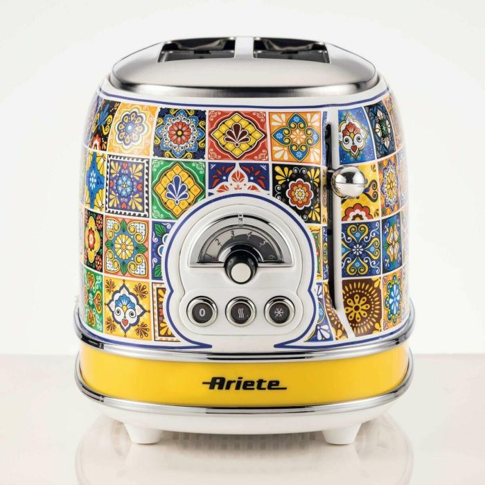 Ariete Tostador 2 Ranuras Positano - 6 Niveles de Tueste, Función Descongelar y Recalentar, Bandeja Recogemigas Extraíble 1