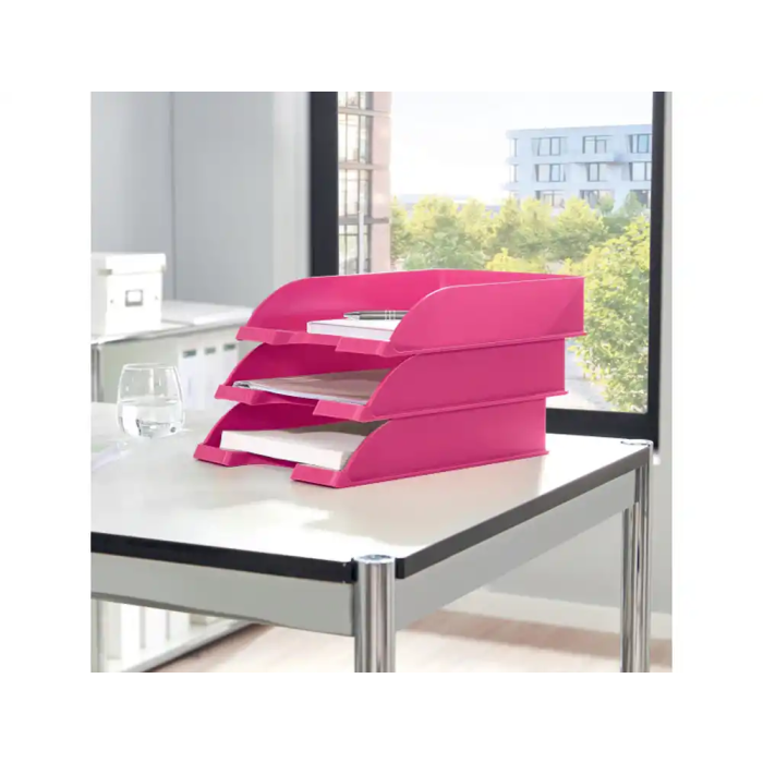 Bandeja Sobremesa Leitz Wow Fucsia Metalizado (Set de 5) 1