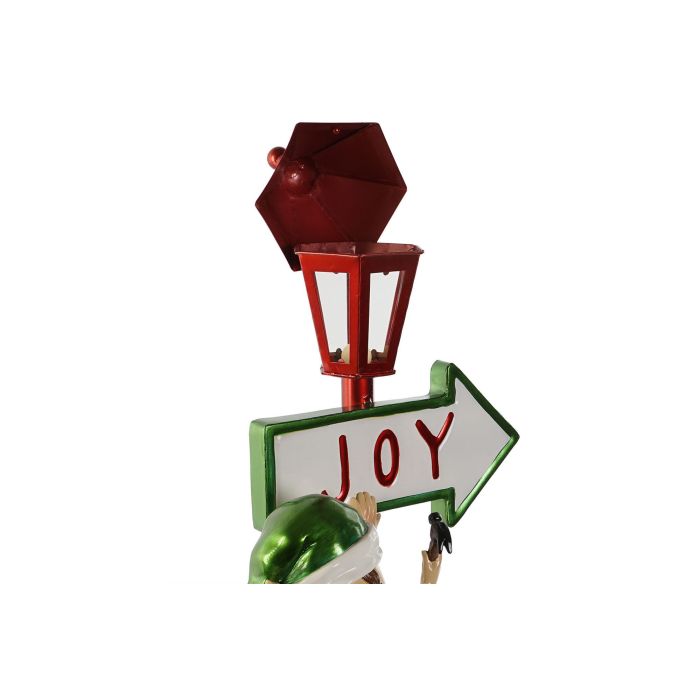 DKD Home Decor Figura Navidad Tradicional Farola elfo Multicolor Resina LED 28.5 x 81 x 35 cm 2