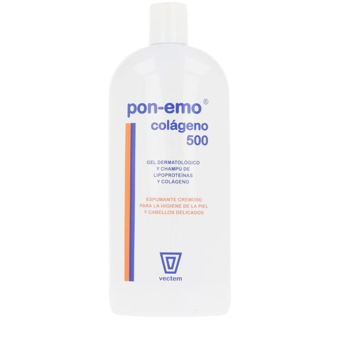 Pon-Emo PON-EMO COLÁGENO 500 Gel Dermatológico y Champú 2 en 1 para Piel Sensible y Cabello Frágil, 500 ml Pon-Emo PON-EMO COLÁGENO 500 Gel Dermatológico y Champú 2 en 1 para Piel Sensible y Cabello Frágil, 500 ml