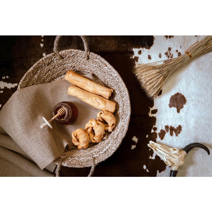 Snackys Masticable para Perro Donut Trenzado 12 cm Sabor Miel 3