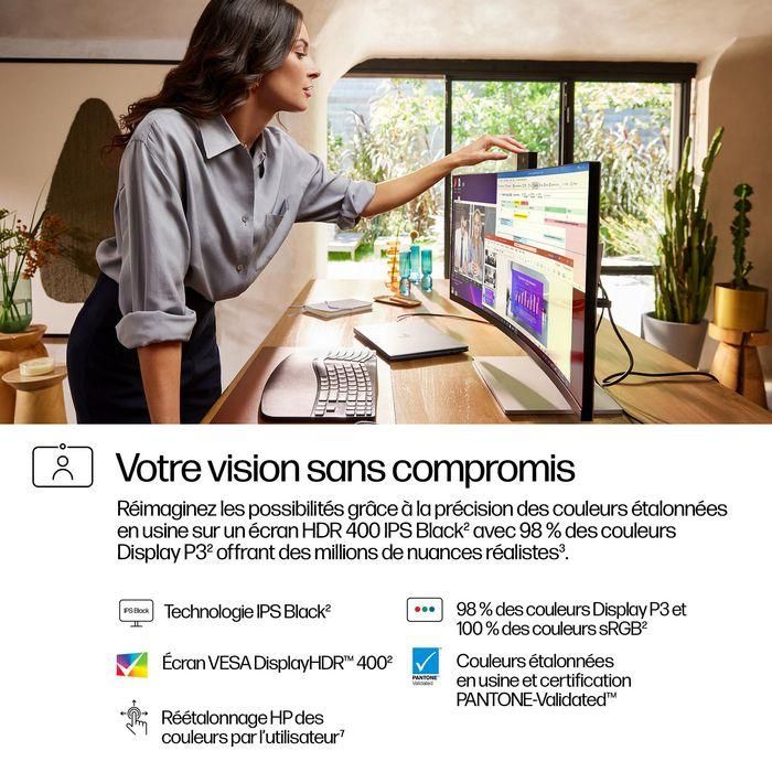 HP 734pm Monitor de Videoconferencia Series 7 Pro WQHD de 34 pulgadas Ultrapanorámico con IA y Thunderbolt 4 13 HP 734pm Monitor de Videoconferencia Series 7 Pro WQHD de 34 pulgadas Ultrapanorámico con IA y Thunderbolt 4 13
