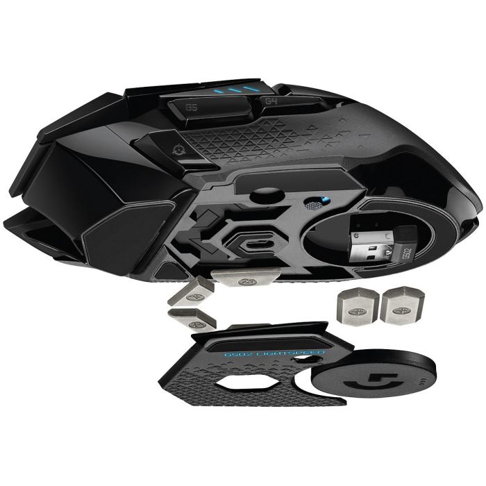 Logitech G502 LIGHTSPEED Ratón Gaming Inalámbrico, Sensor HERO 25K, RGB LIGHTSYNC, Compatible POWERPLAY, 910-005568 1