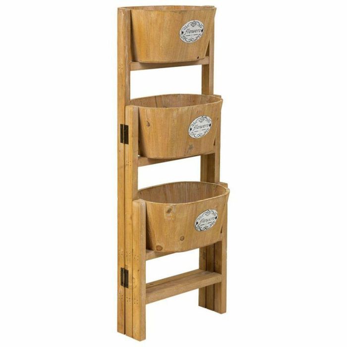 Soporte para Maceta Alexandra House Living Marrón Madera de Paulonia 18 x 79 x 89 cm 5 Soporte para Maceta Alexandra House Living Marrón Madera de Paulonia 18 x 79 x 89 cm 5