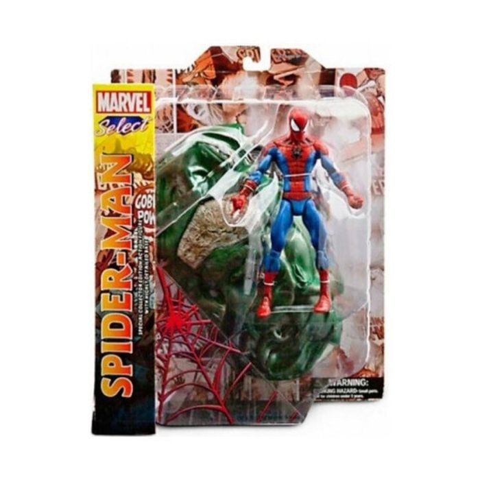 Diamond Select Toys Marvel Select Spiderman Figura Articulada de 18 cm 2 Diamond Select Toys Marvel Select Spiderman Figura Articulada de 18 cm 2