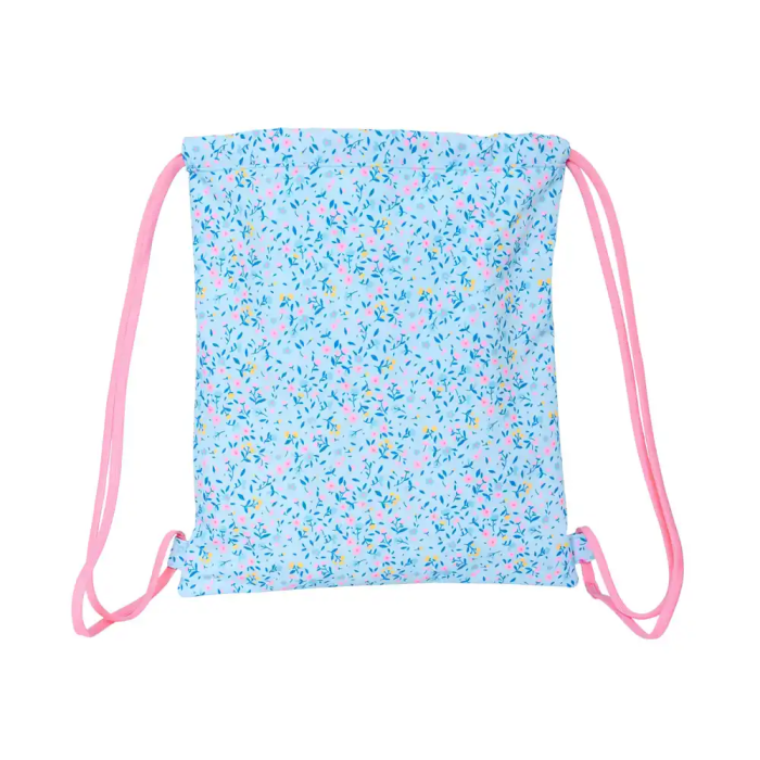 Bolsa Mochila con Cuerdas Vicky Martín Berrocal Paraíso Azul Rosa 35 x 40 x 1 cm 1 Bolsa Mochila con Cuerdas Vicky Martín Berrocal Paraíso Azul Rosa 35 x 40 x 1 cm 1