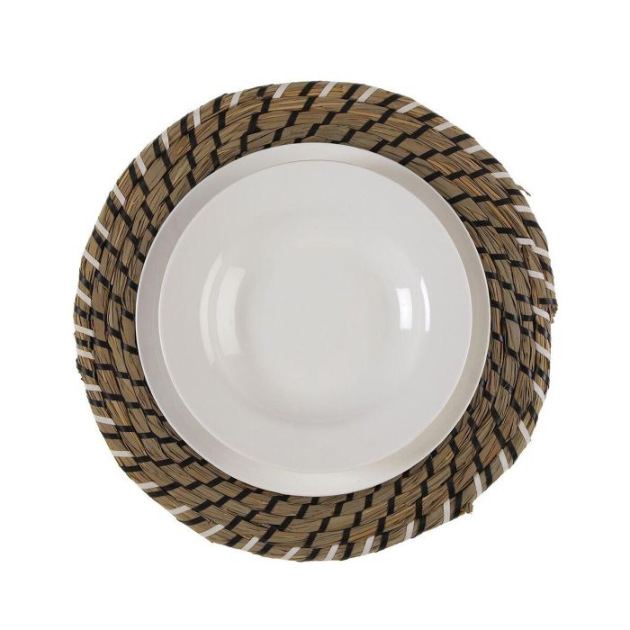 Salvamantel Versa Blanco Negro Textil Jacinto de agua 38 cm 1 Salvamantel Versa Blanco Negro Textil Jacinto de agua 38 cm 1