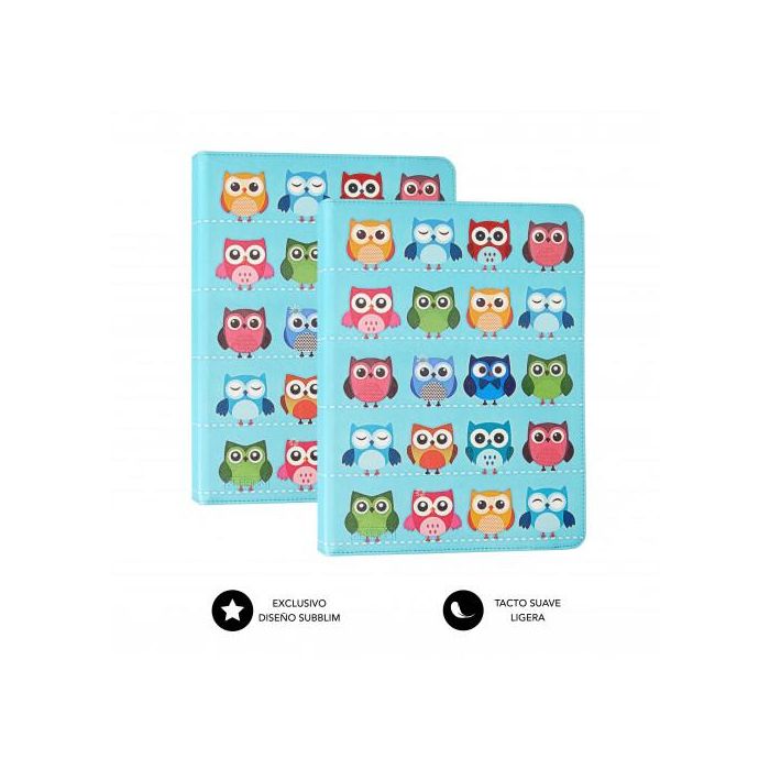 SUBBLIM Funda Tablet TRENDY CASE OWLS 10.1" 2 SUBBLIM Funda Tablet TRENDY CASE OWLS 10.1" 2