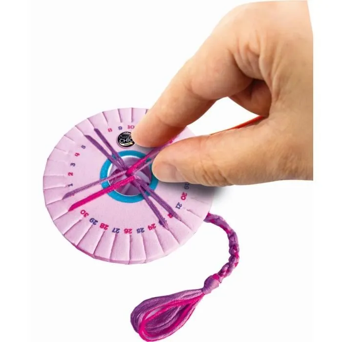 Clementoni Juego Pulseras de Amistad con Dispositivo para Trenzar 18x18x6 cm 3