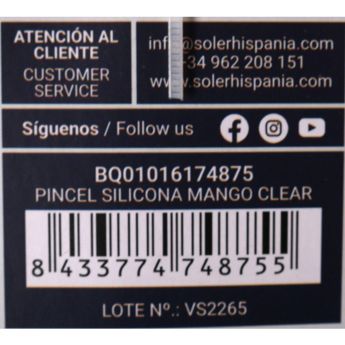 Quttin Pincel de Silicona con Mango Clear – Ideal para Repostería y Cocina, Resistente y Fácil de Limpiar (26.3 cm) (36 Unidades) 4