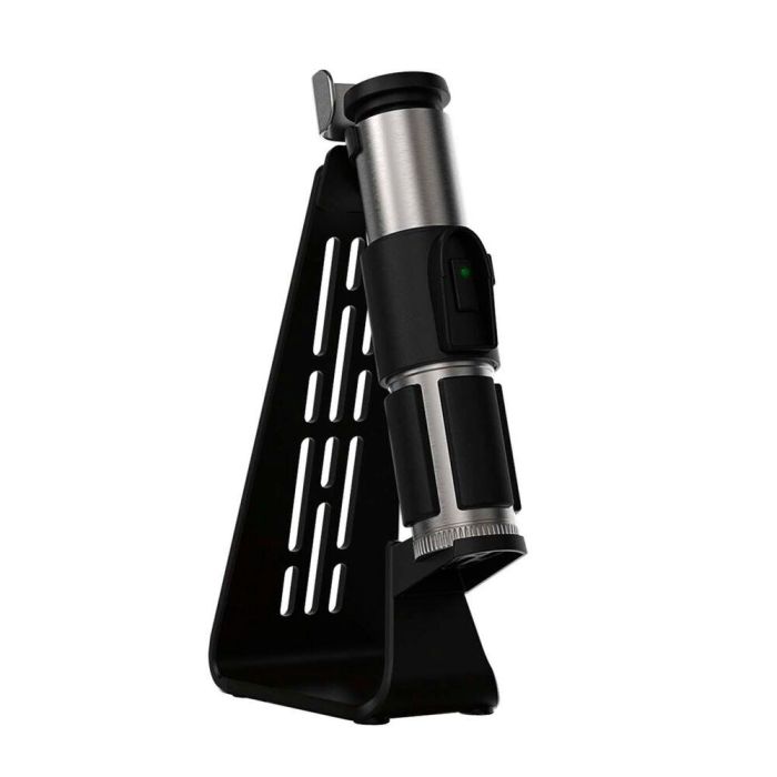 Hasbro Star Wars The Black Series Sable Luz Force FX Elite de Yoda con luces LED, efectos de sonido y base incluida 6