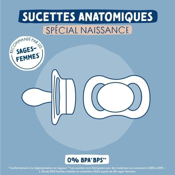 Dodie DOD1711973025201 Dúo de chupetes anatómicos, 0-2 meses, diseño Cangrejo 1