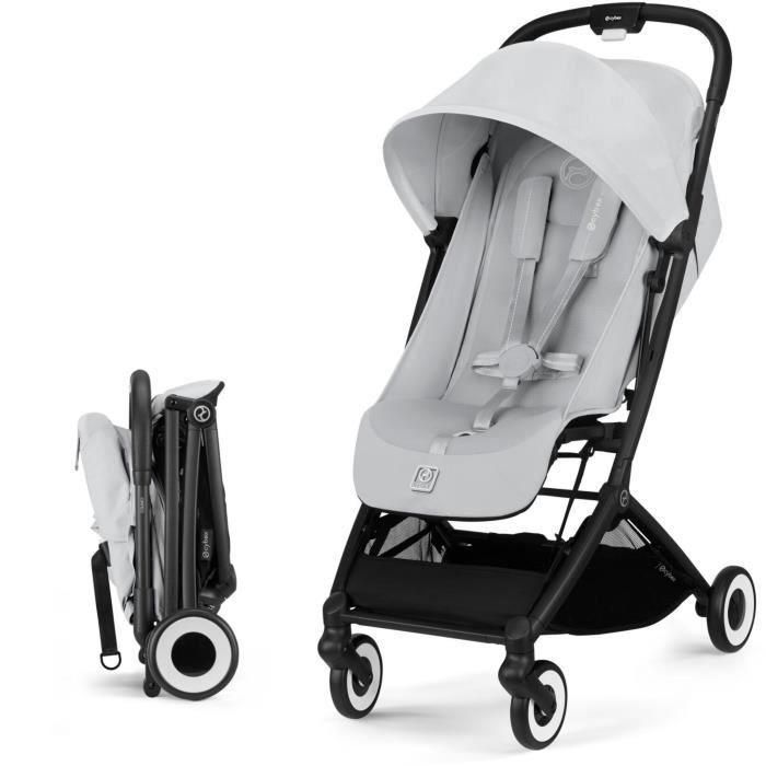 CYBEX - Cochecito ultracompacto y cómodo - ORFEO - 4 ruedas - Gris Niebla CYBEX - Cochecito ultracompacto y cómodo - ORFEO - 4 ruedas - Gris Niebla