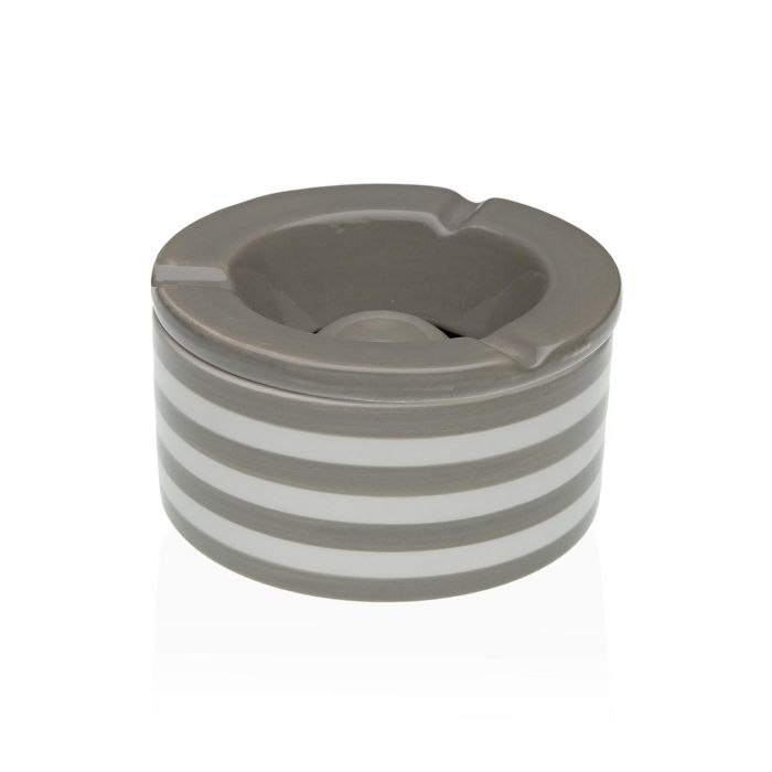 Cenicero Lineas Grises Versa 11X6CM (4 Unidades) Cenicero Lineas Grises Versa 11X6CM (4 Unidades)