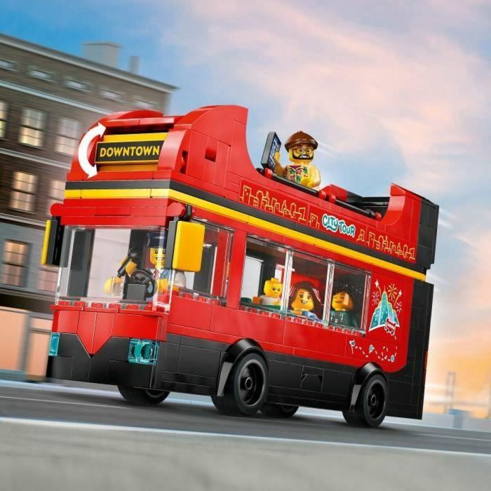 Lego 60407 Autobús Rojo de Dos Pisos, Autobús de Juguete, Vehículo para Niños a Partir de 7 Años 3