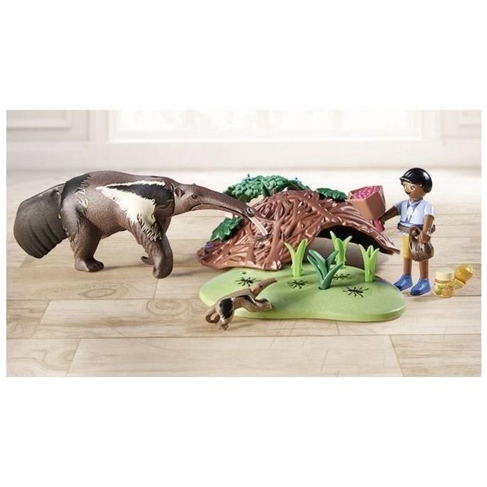 Playmobil Wiltopia: Set de Juego Cuidado del Oso Hormiguero con Figura y Accesorios 4