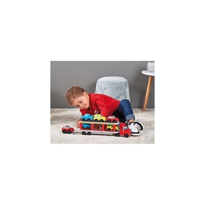 Ecoiffier 3289 Camión portacoches Abrick con 6 vehículos de juguete, doble piso y rampa articulada para carga/descarga, ideal para niños a partir de 18 meses 1 Ecoiffier 3289 Camión portacoches Abrick con 6 vehículos de juguete, doble piso y rampa articulada para carga/descarga, ideal para niños a partir de 18 meses 1