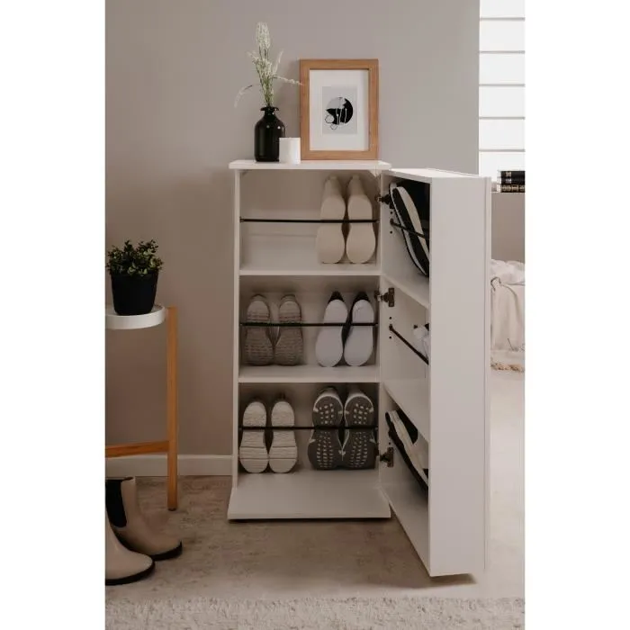 Finori Zapatero Satos Blanco para 12 Pares - 100 x 110 x 34 cm 3 Finori Zapatero Satos Blanco para 12 Pares - 100 x 110 x 34 cm 3