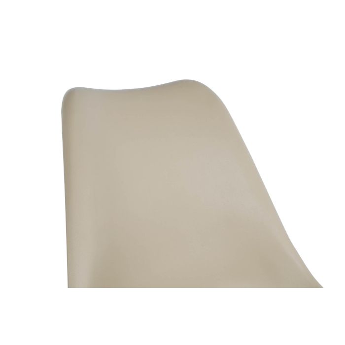 DKD Home Decor Taburete Scandi Beige Haya y PU Altura Asiento 75 cm, 109x48.5x55 cm 2
