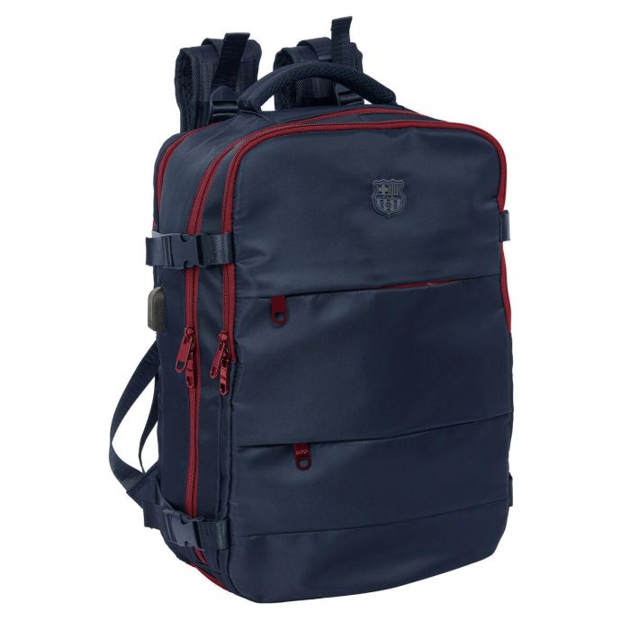 Mochila Escolar F.C. Barcelona Azul Granate 0 Mochila Escolar F.C. Barcelona Azul Granate 0