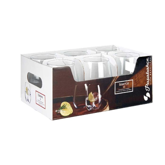 Pasabahce Set 6 Vasos Amber 350 ml Transparente Vidrio 25.7x10.5x16.8 cm (Set de 4) 2 Pasabahce Set 6 Vasos Amber 350 ml Transparente Vidrio 25.7x10.5x16.8 cm (Set de 4) 2