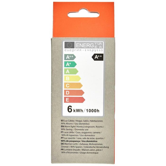 Bombilla LED Esférica Silver Electronics 1980627 E27 6W 3000K A++ (Luz Cálida) 1 Bombilla LED Esférica Silver Electronics 1980627 E27 6W 3000K A++ (Luz Cálida) 1