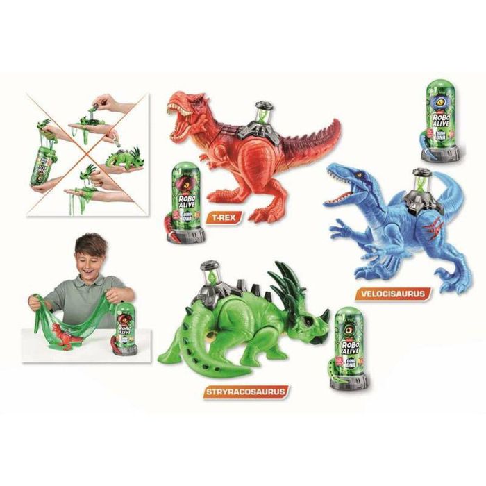 Figura dinosaurio robo alive dino dna, con slime - modelos surtidos 1 Figura dinosaurio robo alive dino dna, con slime - modelos surtidos 1