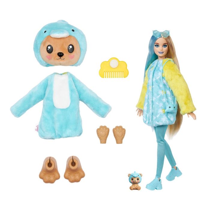 Barbie Cutie Reveal Disfraces Oso Delfín Hrk25 Mattel 2