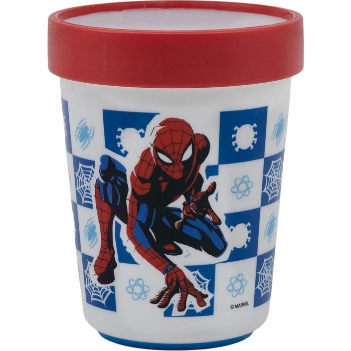 Marvel Vaso Spiderman CZ11303 Bicolor Antideslizante Infantil Plástico 260 mL 2