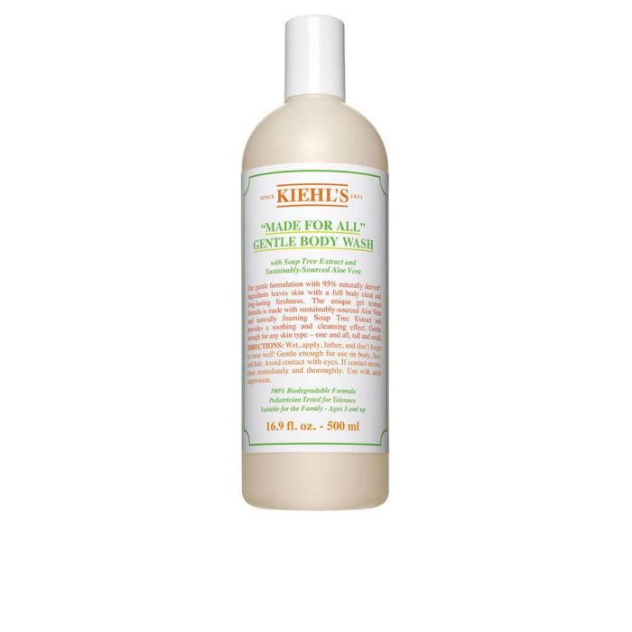 Kiehl's MADE FOR ALL Gel de Baño Suave para Toda la Familia 95% Natural con Aloe Vera 500 ml