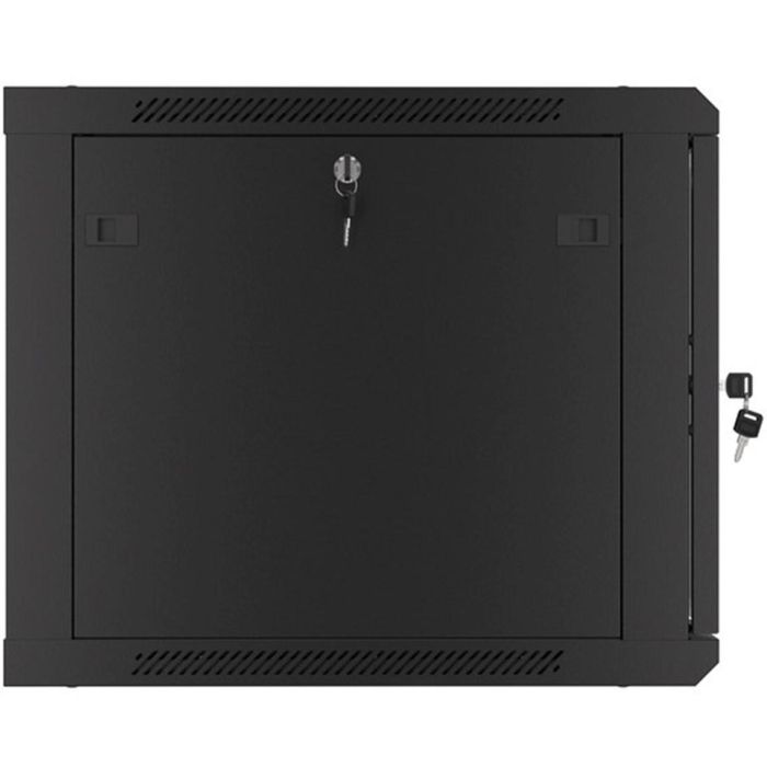 Lanberg WF01-6609-10B Armario Rack 9U 600x600x512mm Montaje en Pared Negro Capacidad 60kg