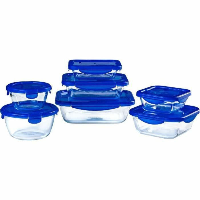 Pyrex 3426470278027 Juego de 7 Recipientes para Guardar Alimentos de Vidrio con Tapa Hermética Cook & Go 18 Pyrex 3426470278027 Juego de 7 Recipientes para Guardar Alimentos de Vidrio con Tapa Hermética Cook & Go 18