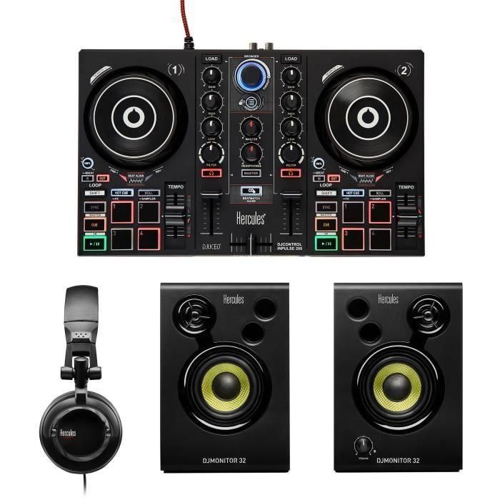 HERCULES DJLEARNING KIT MK2 - Kit de DJ todo en uno para aprender a mezclar - Software y tutoriales incluidos 1 HERCULES DJLEARNING KIT MK2 - Kit de DJ todo en uno para aprender a mezclar - Software y tutoriales incluidos 1